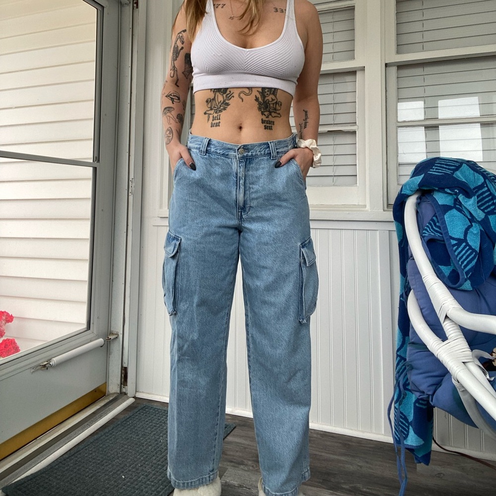 Low rise baggy cargo